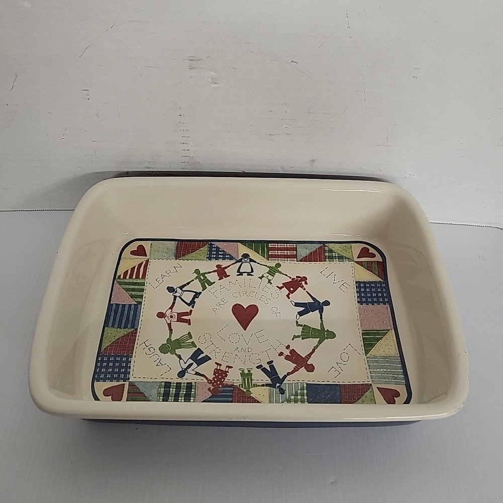 Susan Winget‎ Casserole Dish With Stand Family Forever Cracker Barrel